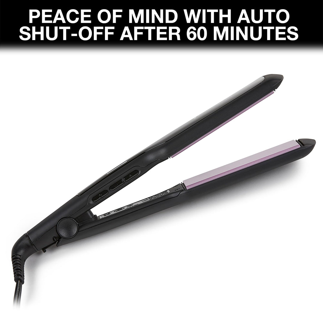 Remington 1 3/4" Flat Iron, Hair Straightener with Anti-Static Technology, 30-Second Heat Up & 60 Minute Auto Shut-off, 30% Longer Ceramic Floating Plates, Titanium + Ceramic Coating Retail $24.99