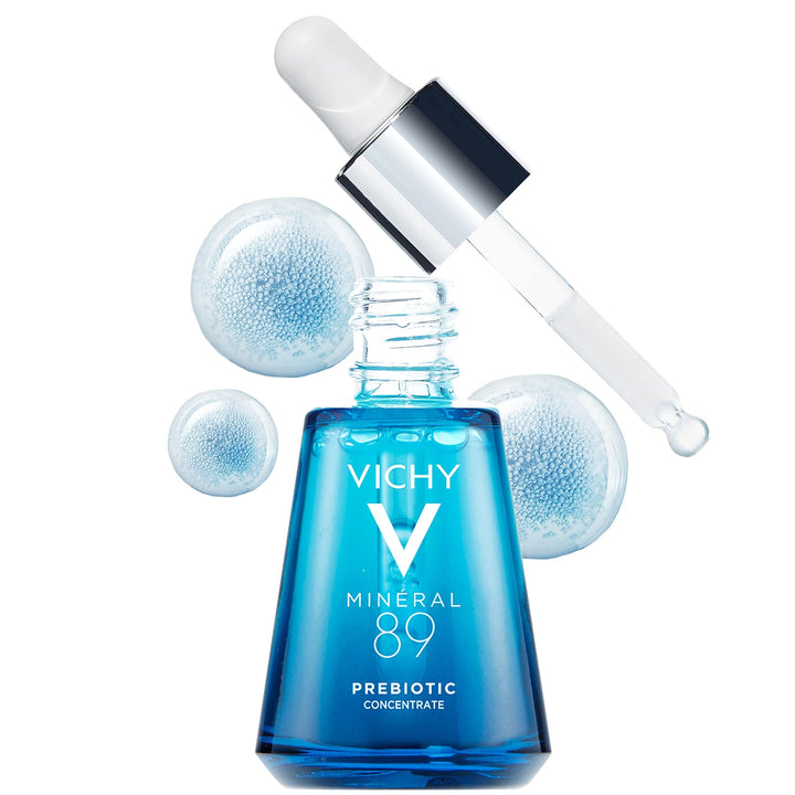 Vichy Mineral 89 Prebiotic Defense & Recovery Concentrate, Niacinamide Serum For Face, Skin Barrier Repair Seum With Antioxidants, Pore Minimizer & Hydrating Serum For Dull, Dry Skin