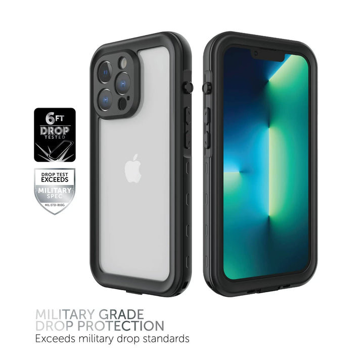Body Glove Tidal Waterproof Phone Case for iPhone 13 Pro Max - Black/Clear Retail $49.99