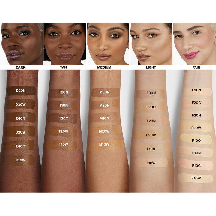 Smashbox Always On Skin-Balancing Foundation | Medium-To-Full Coverage Foundation | Hyaluronic Acid with a Natural-Looking, Second-Skin Finish, 1 Fl Oz, L30N