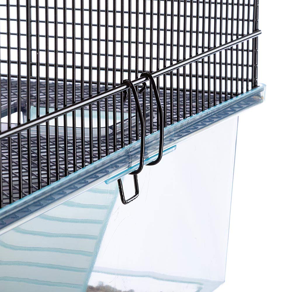 Ferplast Favola Hamster Cage Includes Free Water Bottle, Exercise Wheel, Food Dish & Hamster Hide-Out Large Hamster Cage Measures 23.6L x 14.4W x 11.8H-Inches