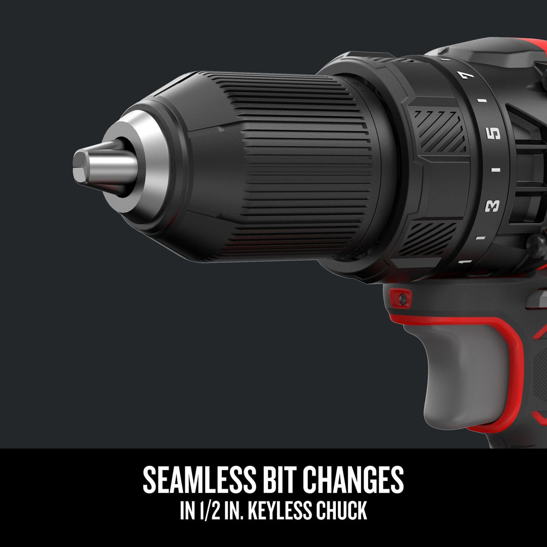 CRAFTSMAN V20 Cordless Drill/Driver Kit, 1/2 inch, Battery and Charger Included (CMCD700C1) Retail $99.00