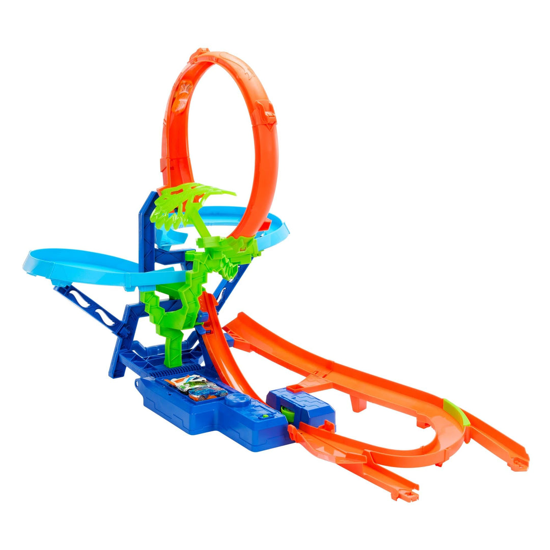 Hot Wheels Toy Car Track Set, Stunt Track Mid-Air Crash with 1:64 Scale Die-Cast Toy Car, Motorized Booster for Non-Stop Stunting & Racing Retail $53.99