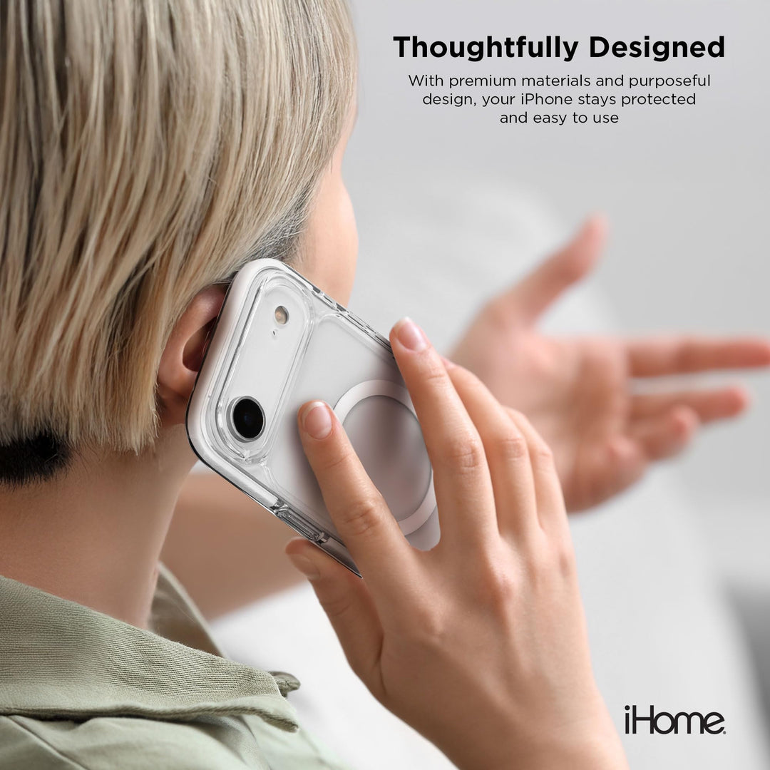 iHome Magsafe Velo Case for iPhone, Shockproof, MagSafe Compatible, Camera Guard (Clear, iPhone Air) Retail $19.99