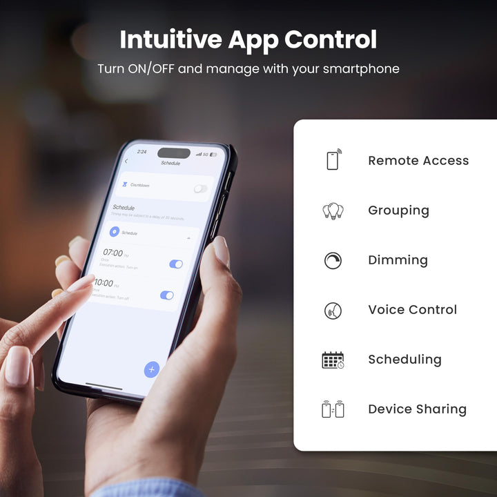 Feit Electric Smart Light Bulbs with RGBW Color Changing and Tunable White, 60W Replacement, Dimmable, Wi-fi Enabled, No Hub Needed, Works with Alexa and Google, OM60/RGBW/CA/AG/3, 3 Pack Retail $24.99