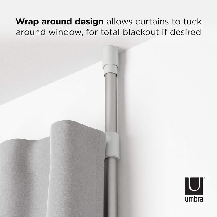 Umbra Anywhere Expandable Curtain Rod and Room Divider, White Retail $50.00