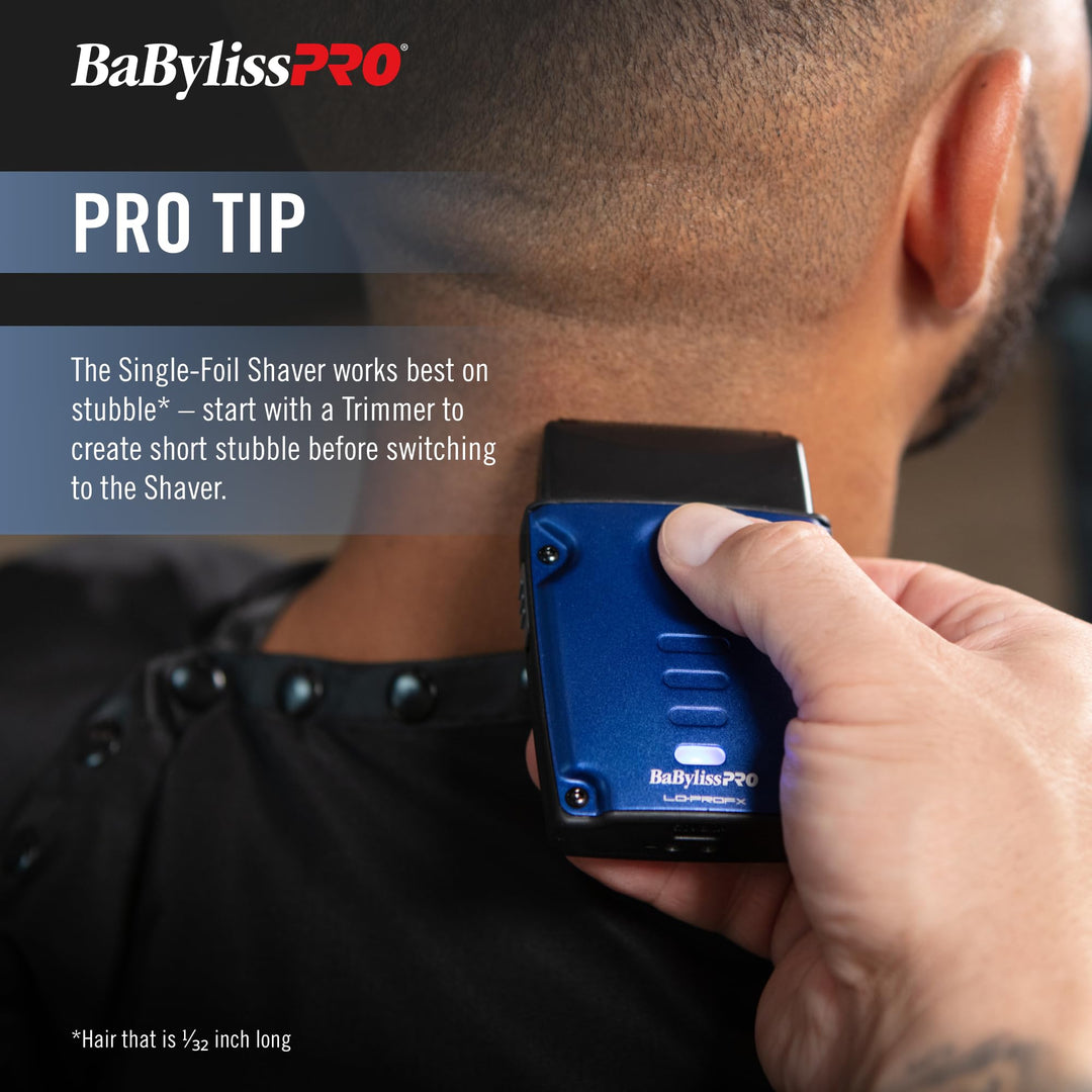 BaBylissPRO High-Performance Compact LO-PROFX Single Foil Shaver