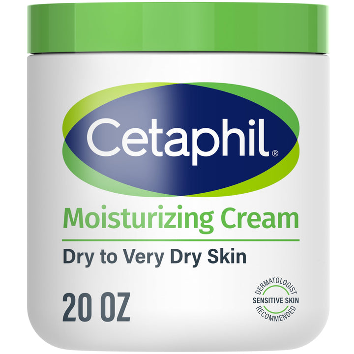 Cetaphil Face & Body Moisturizer, Hydrating Moisturizing Cream for Dry to Very Dry, Sensitive Skin, NEW 20 oz, Fragrance Free, Non-Comedogenic, Non-Greasy (Packaging May Vary) Retail $15.79