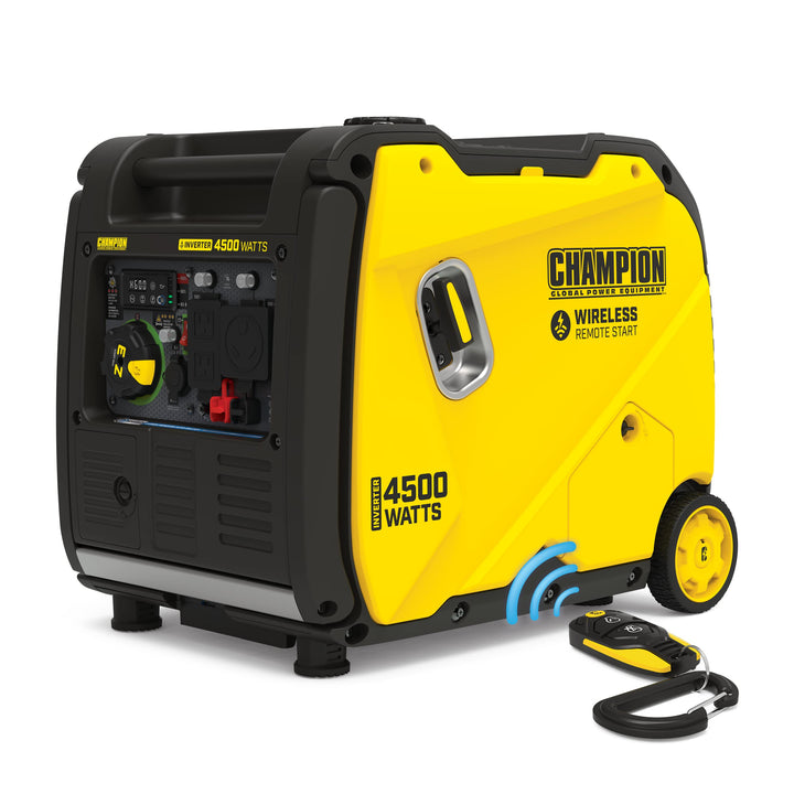Champion Power Equipment 4500-Watt Wireless Remote Start RV Ready Portable Inverter Generator with Quiet Technology and CO Shield Retail $1,049.00