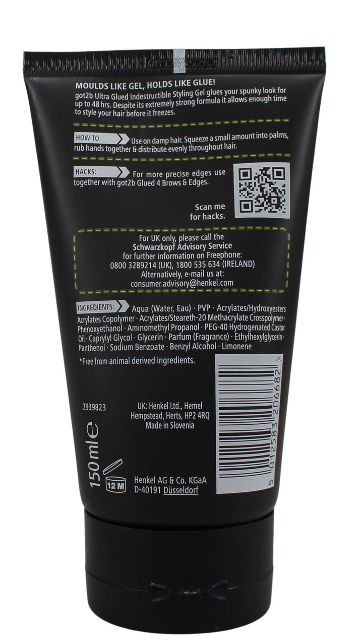 Got2b Ultra Glued Invincible Styling Hair Gel, 6 Ounce Retail $5.99