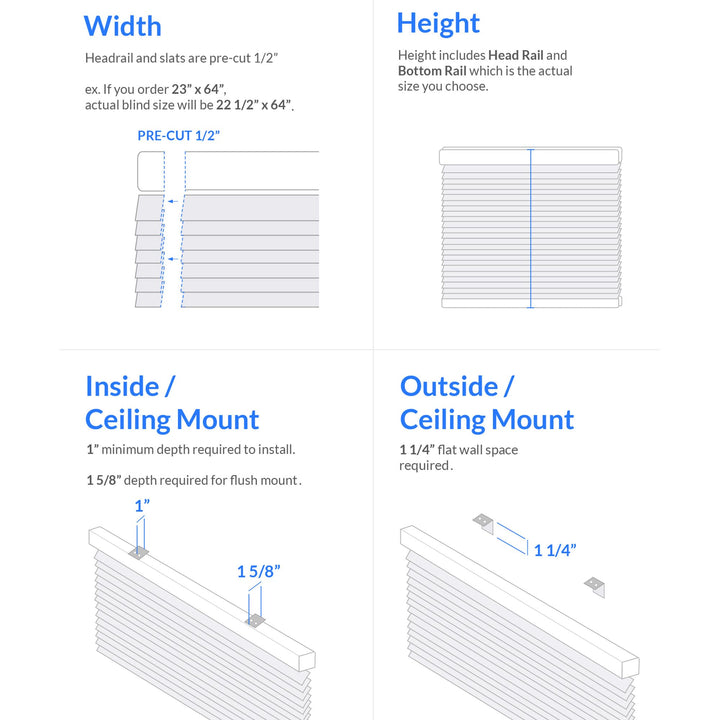 CHICOLOGY Cordless Mini Blinds, 1 Inch Vinyl Window Blinds, Room Darkening & Privacy, Easy Install with Adhesive Brackets, Child Safe, for Windows, Doors & Campers, Alabaster,72" W x 36" H Retail $22.99