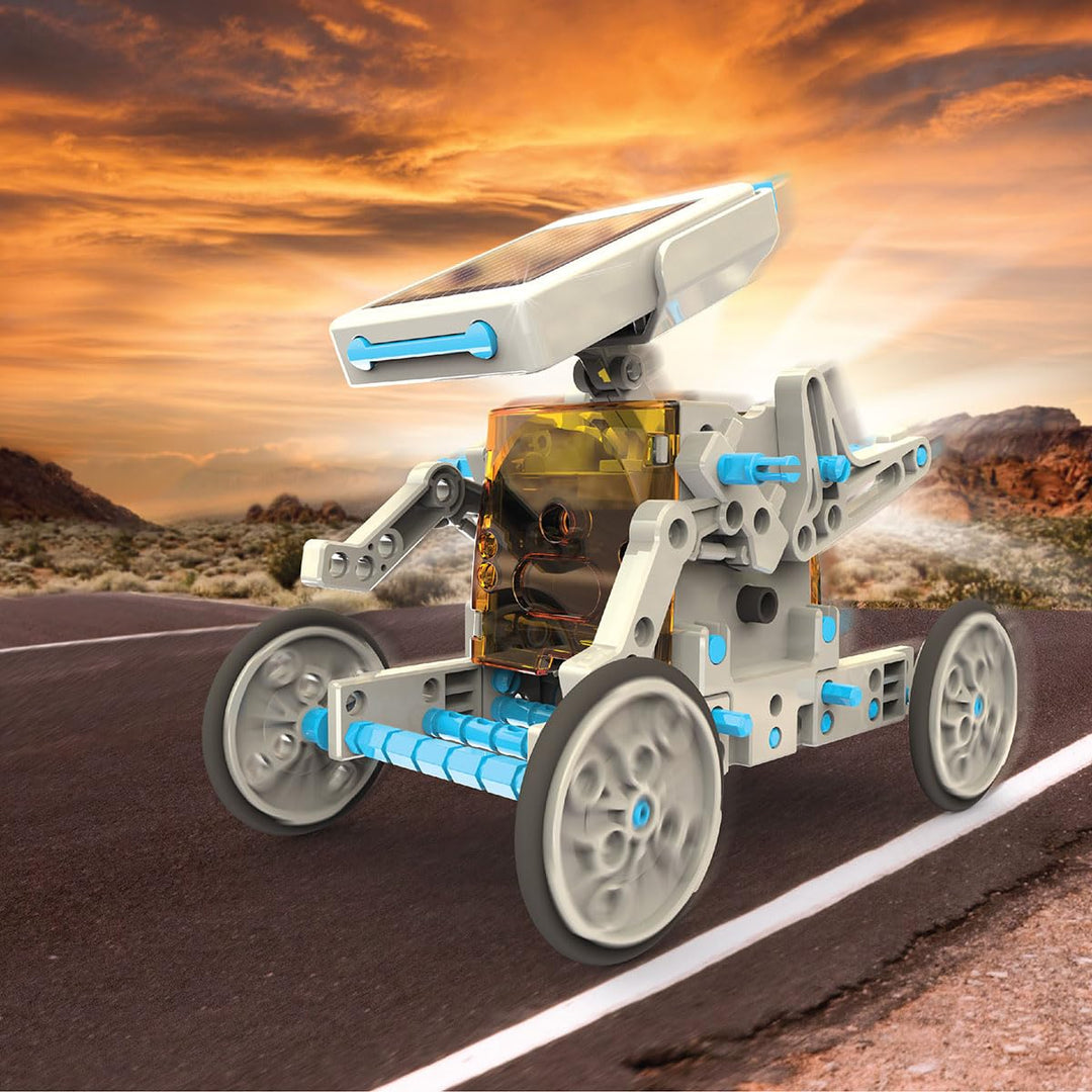 Discovery #Mindblown STEM 12-in-1 Solar Robot Creation 197-Piece Kit with Working Solar Powered Motorized Engine and Gears, Construction Engineering Set for Ages 8 and Up Retail $34.99