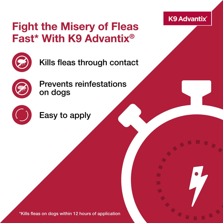 K9 Advantix Flea, Tick & Mosquito Prevention for Dogs 4-10 lbs. | Flea Drops for Small Dogs | Apply Monthly | 2 Treatments Retail $14.98
