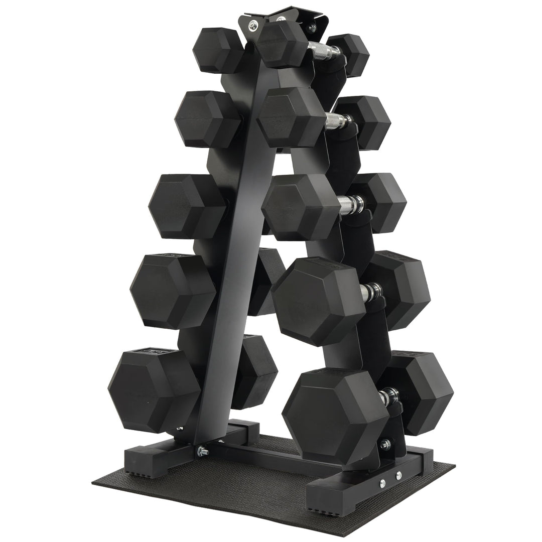 Rubber Encased Hex Dumbbell in Pairs Retail $29.99