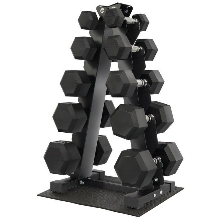 Rubber Encased Hex Dumbbell in Pairs Retail $29.99