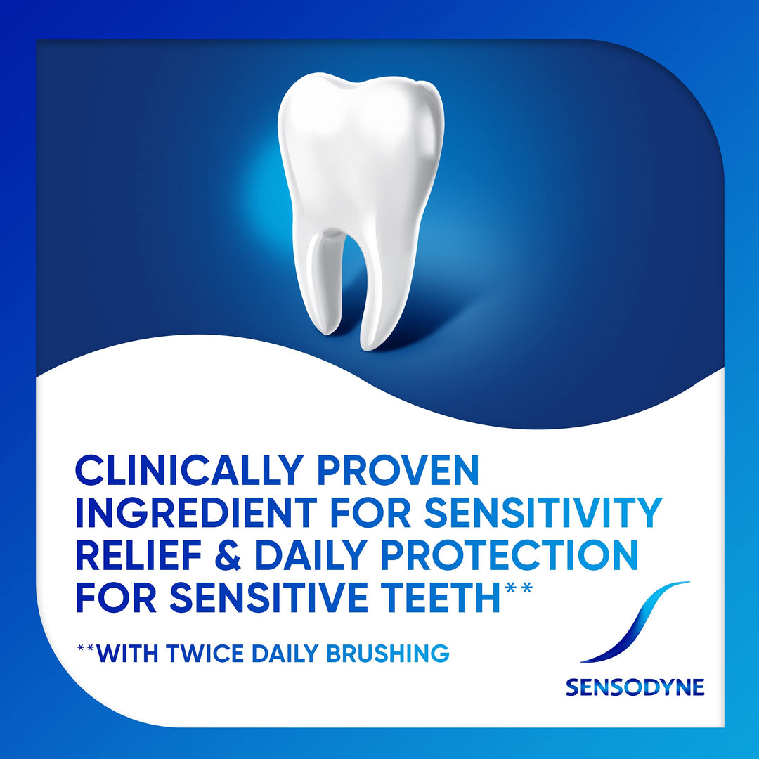 Sensodyne Repair and Protect Whitening Toothpaste, Toothpaste for Sensitive Teeth and Cavity Prevention, 3.4 oz (Pack of 2) Retail $12.49