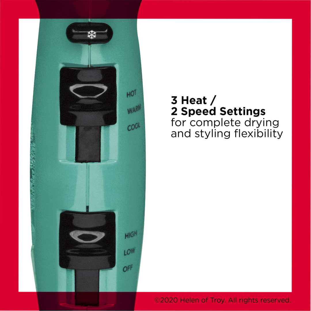 Revlon Volume Booster Hair Dryer | 1875W for Voluminous Lift and Body, (Green)