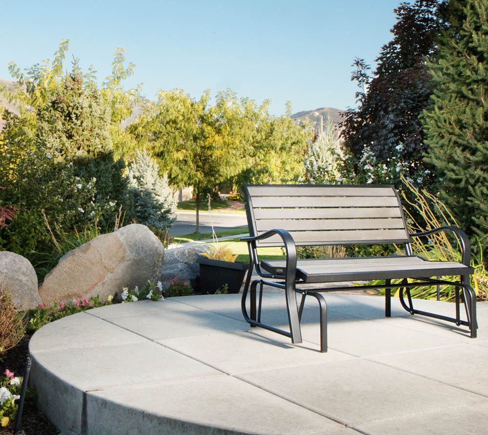 LIFETIME 60276 Glider Bench, Harbor Gray Retail $223.99
