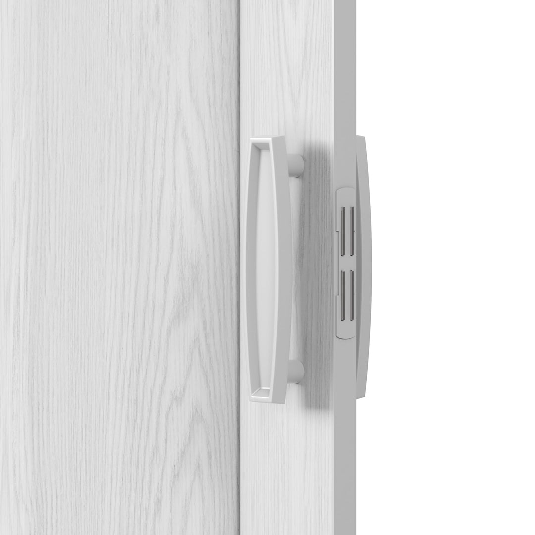 Techni Home Studio Series 48" W x 80" H PVC Foldable Accordion Door, Trimmable, Flexible Single Layer Panels, White Oak Retail $67.00