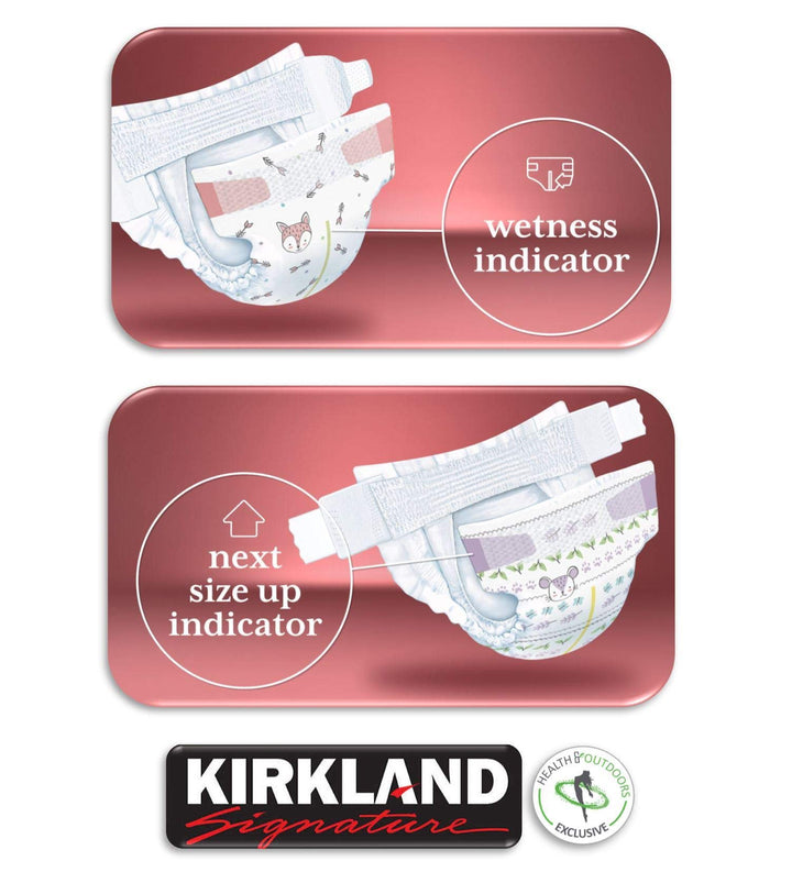 Kirkland Signature Diapers Size 1 (Up to 14 Pounds) 192 Count W/Exclusive Health and Outdoors Wipes Retail $73.45