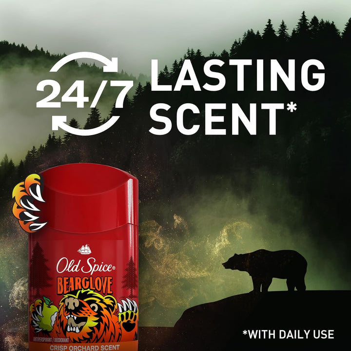 Old Spice Wild Collection Men's Deodorant, Bearglove 3 oz Retail $7.97