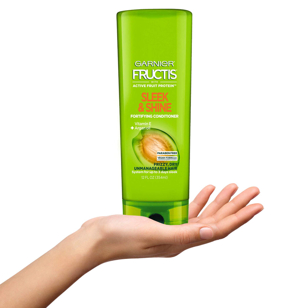Garnier Fructis Sleek and Shine Conditioner, Frizzy, Dry, Unmanageable Hair, 12 fl; oz. Retail $3.49