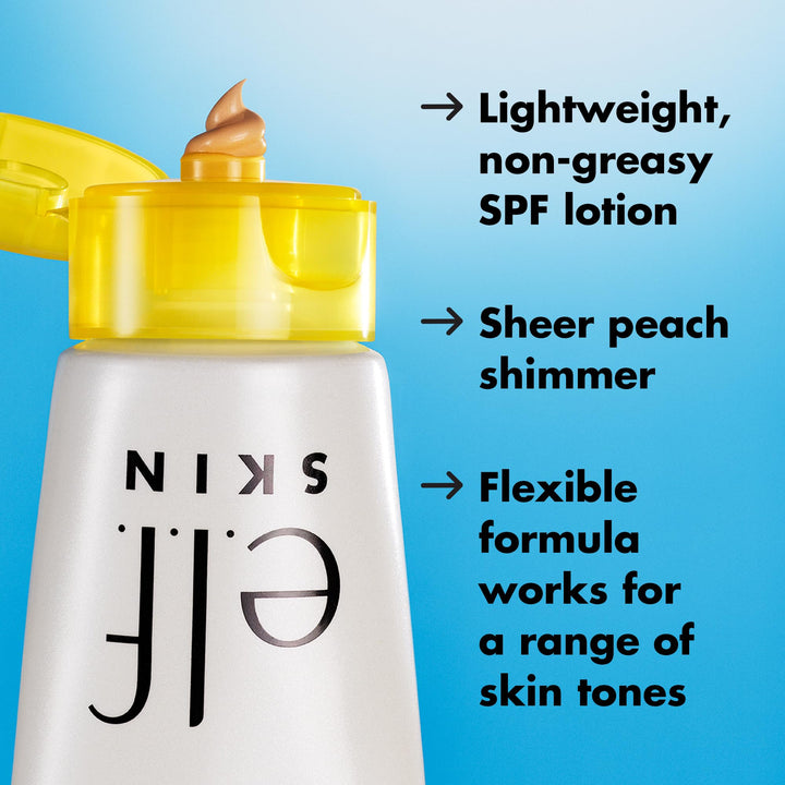 e.l.f. SKIN Suntouchable Whoa Glow SPF 30, Sunscreen & Makeup Primer For A Glowy Finish, Made With Hyaluronic Acid, Vegan & Cruelty-Free, Packaging May Vary, Sunburst