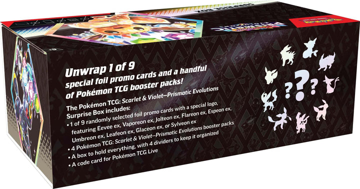 Pokemon TCG Scarlet & Violet 8.5 Prismatic Evolutions Surprise Box Retail $65.99