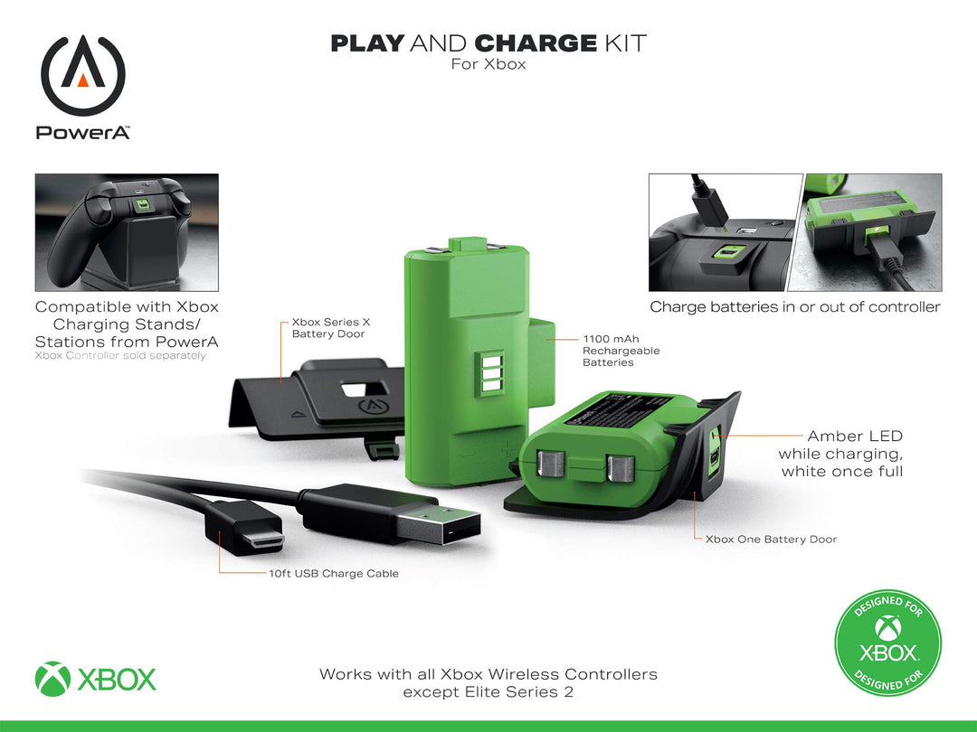 PowerA Play & Charge Kit for Xbox Series X|S Retail $17.99