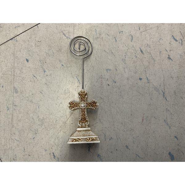 Ornate Cross Photo/Card Holder set of 22 Retail $25.99