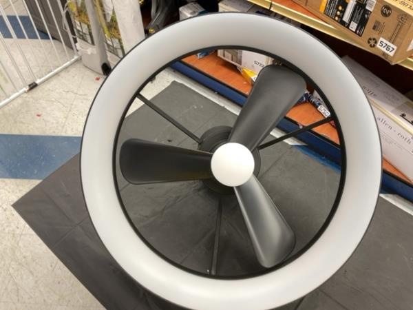 CLEARANCE- Artika Austin with LED light, Ceiling Fan, Ring Light - Modern Design, Three-Blade Retail $97.99
