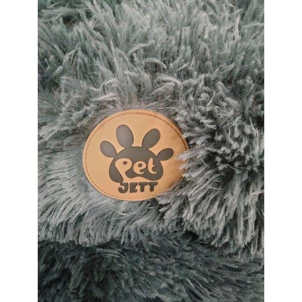 Pet Jett, Plush Calming Dog Bed, Round, Faux Fur - Cozy, Anti-Anxiety, Gray Retail $35.00