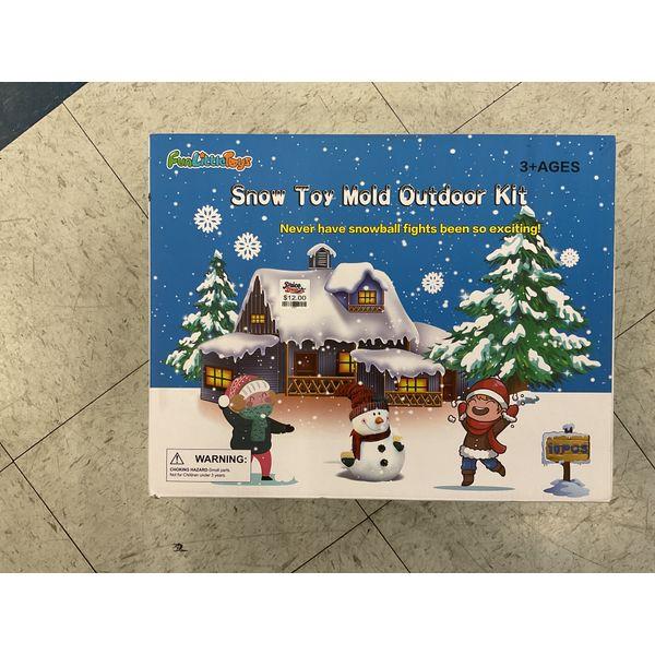 FunLittlteToys Snow Toy Mold Outdoor Kit - Snowball Fight Fun, 10 Pieces
