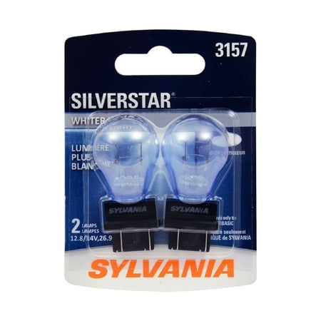 Sylvania 3157 SilverStar Automotive Mini Bulb  2 Pack  Compatible with Multiple Cars