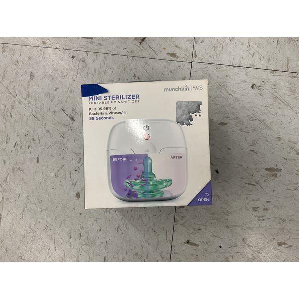 Munchkin, Mini Sterilizer, Portable UV Sanitizer, Kills 99.99% of Bacteria and Viruses in 59 Seconds Retail $28.00