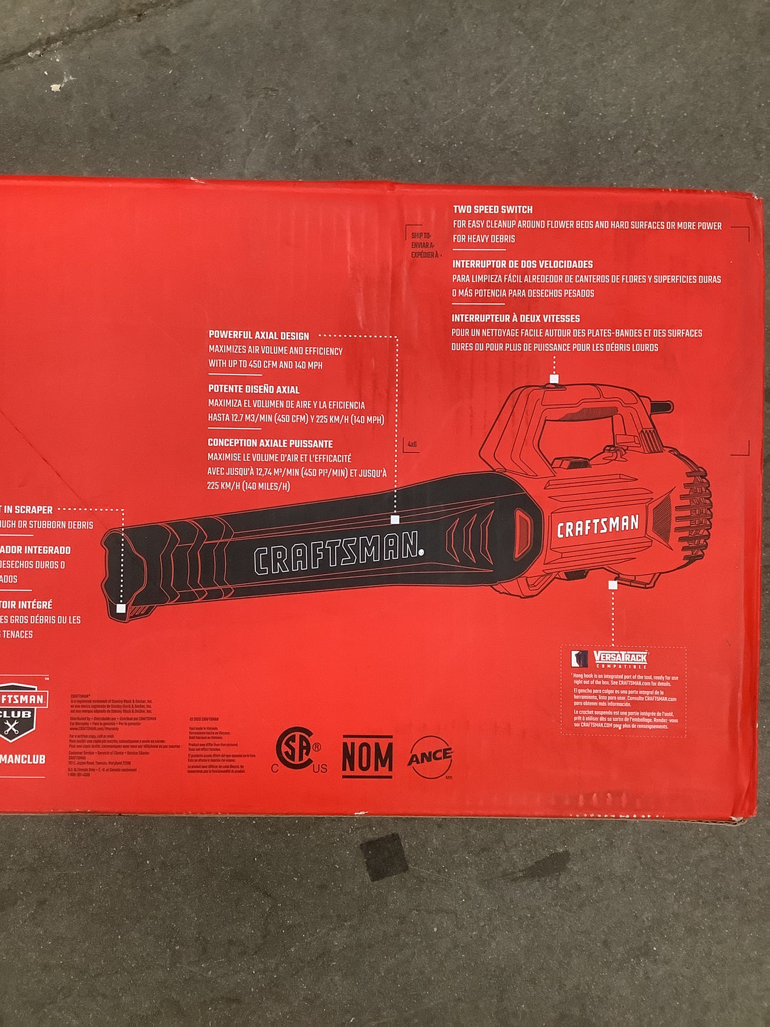 Cfratsman leaf 9-amp blower