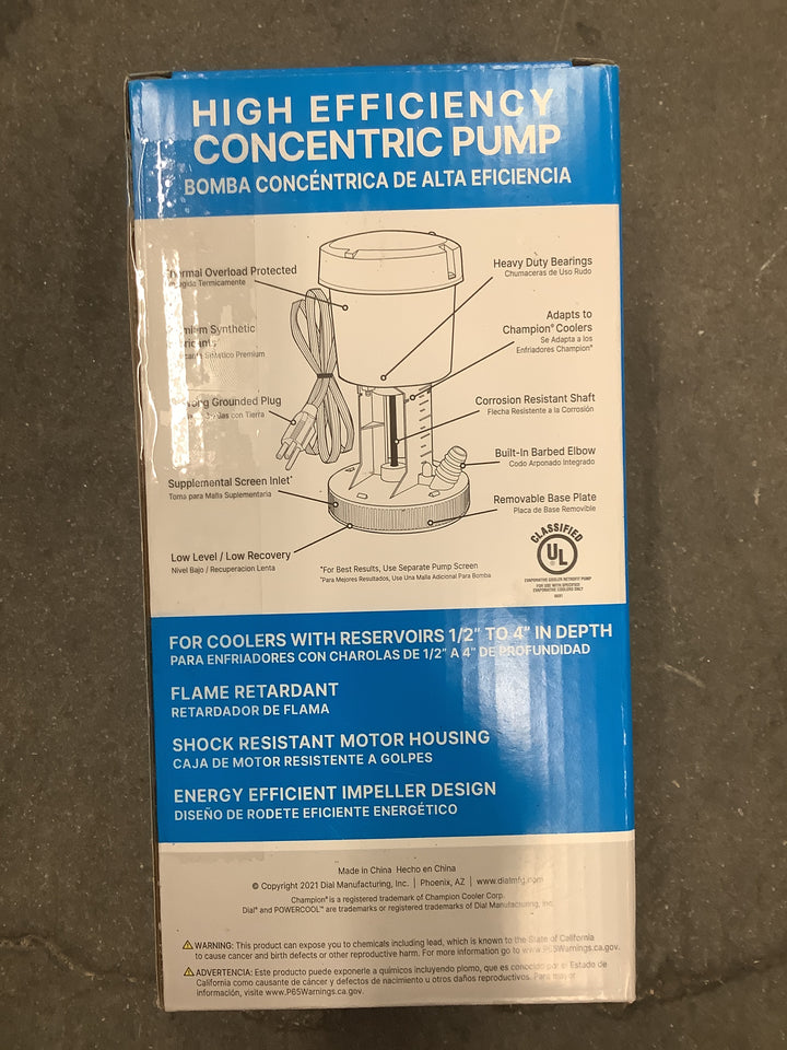 DIAL UL11000-2 PUMP 230V