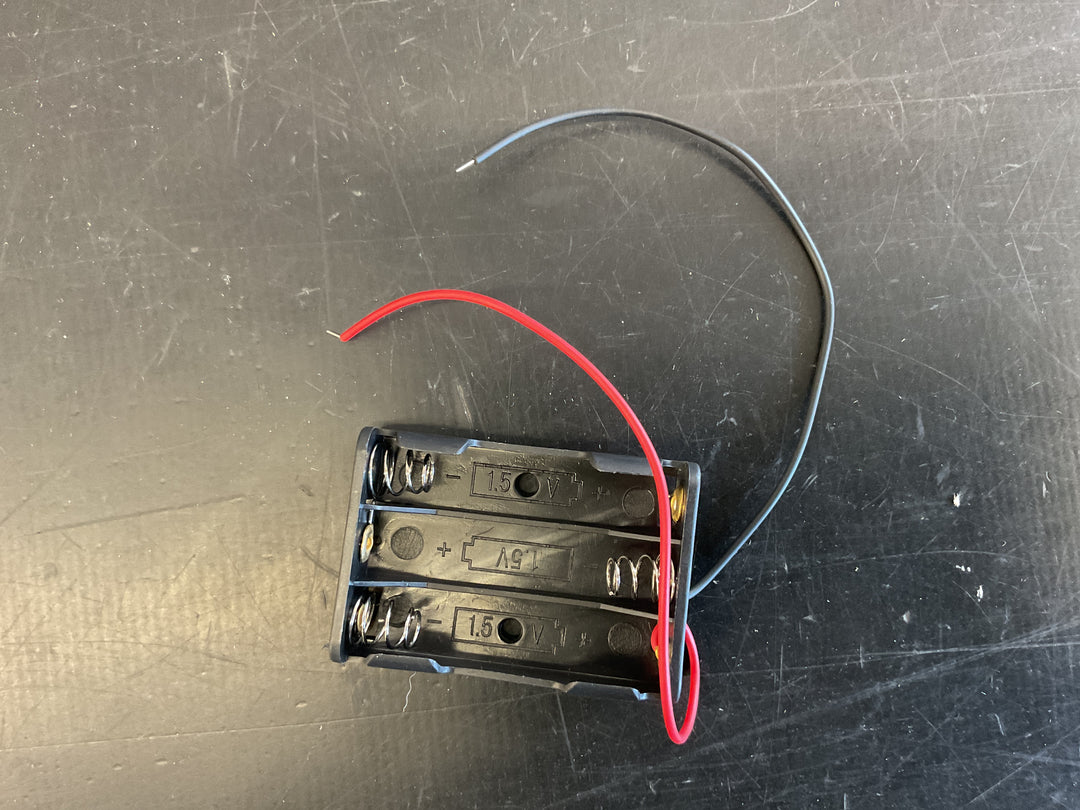 Multi colored LED 5Pcs 3 X 1.5V AAA Battery Holder with Leads