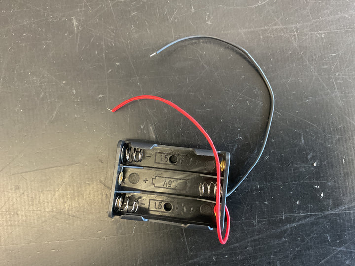 Multi colored LED 5Pcs 3 X 1.5V AAA Battery Holder with Leads