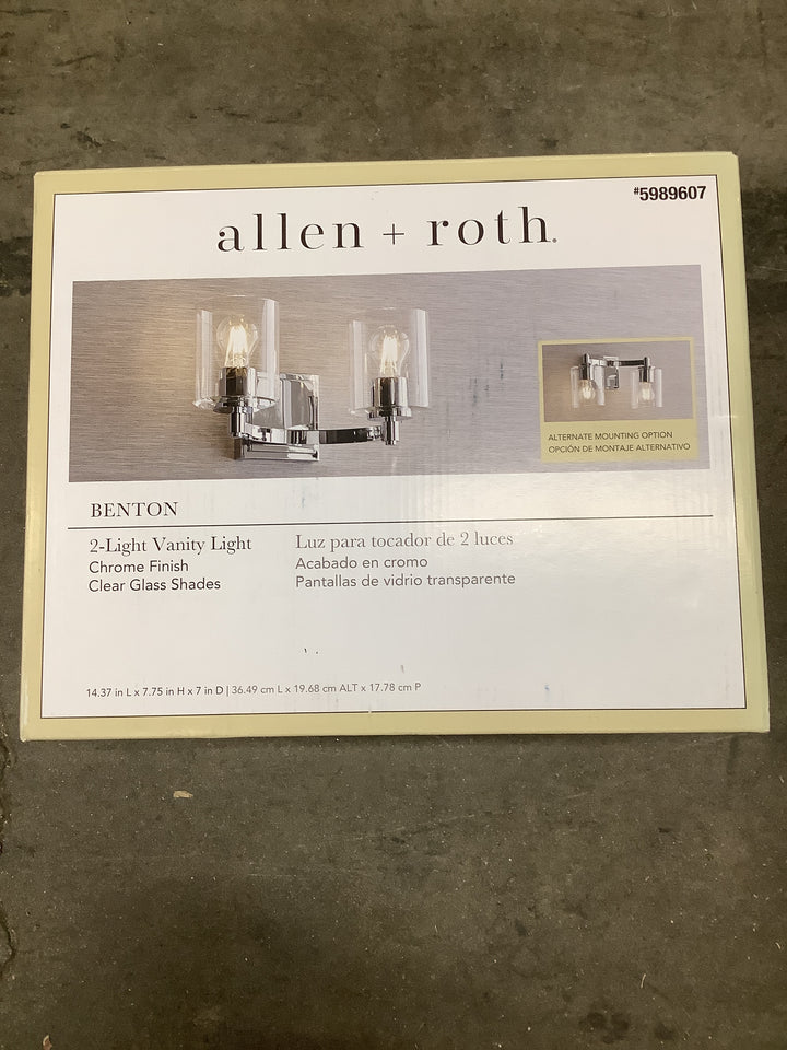 AR BENTON 2LT CHROME VANITY LT