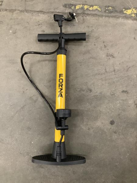 FORZA Floor Pump with Gauge - Yellow Retail $35.00
