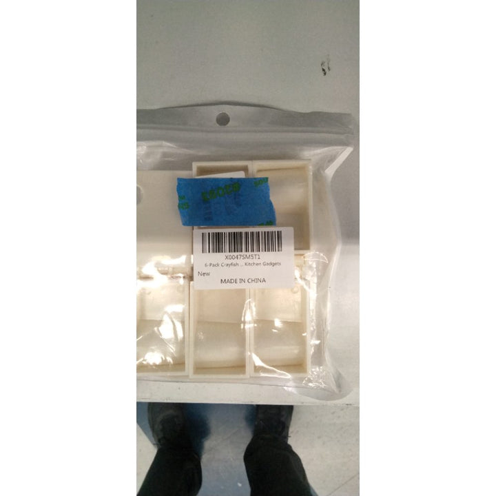 Rercarre 6-Pack Crayfish Sheller, Crayfish Peeler, Efficient Crayfish Sheller, Lightweight Kitchen Gadgets, White, EER-4637