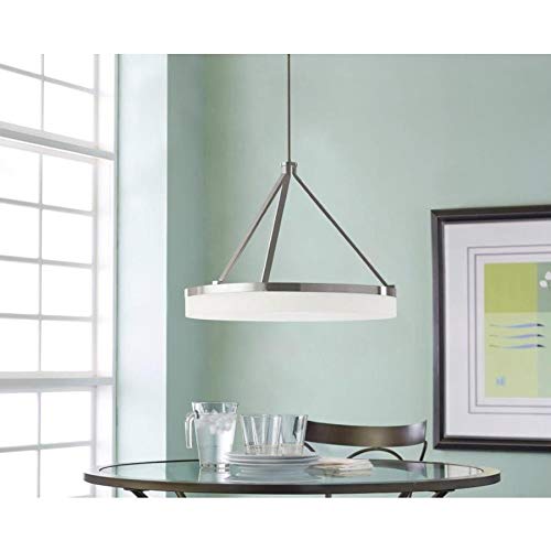 Style Selections Lynnpark Brushed Nickel Modern/Contemporary LED Pendant Light