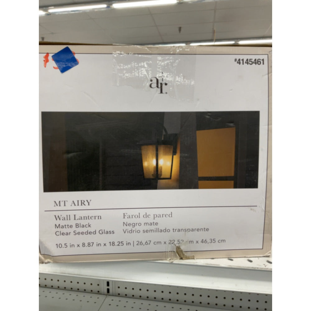 Allen + Roth Mt Airy 3-Light 18.25-in Matte Black Outdoor Wall Light NEW