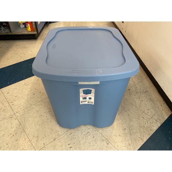Sterilite Storage Box, Stackable Container, Blue Retail $4.98