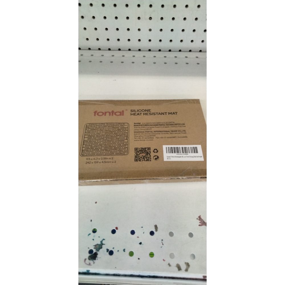 fontal Trivets for Hot Dishes,Good Grips Silicone Pot Holders,Silicone Hot Pads for Kitchen,Silicone Trivets Mat for Hot Pot and Pans,Spoon Holder,Drying Mat,Rectangular,Purple,2PCS