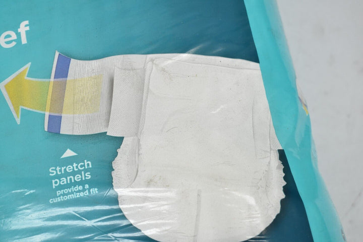 Assurance Large/XLarge Unisex Stretch Briefs with Tabs 34 Ct Retail $17.97