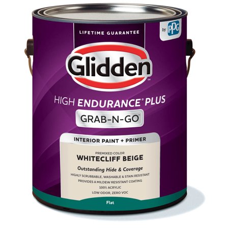 Glidden HEP Grab-N-Go Interior Paint + Primer Whitecliff Beige / Beige  Flat  1 Gallon
