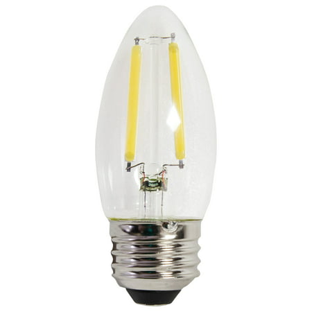 Great Value LED Light Bulb  4W (60W Equivalent) B10 Deco Lamp E26 Medium Base  Dimmable  Daylight  4-Pack Retail $11.94