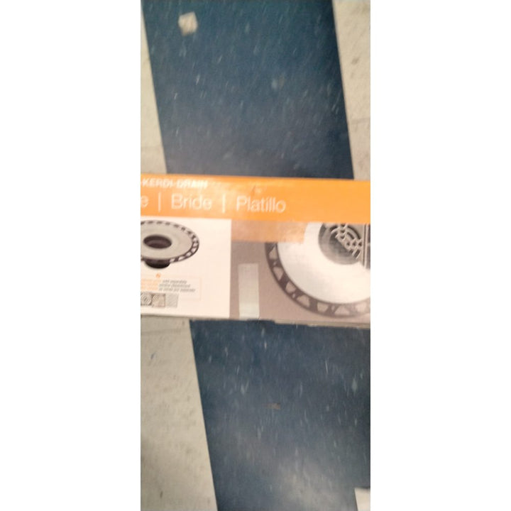 Schluter Kerdi-Drain PVC Shower Flange Kit with Preformed Waterproofing Corners - Ideal for New and Renovation Projects - 2-Inch Outlet, Easy Installation - KD2FLKPVC
